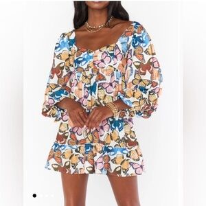 NWOT Show me your Mumu Butterfly Dress